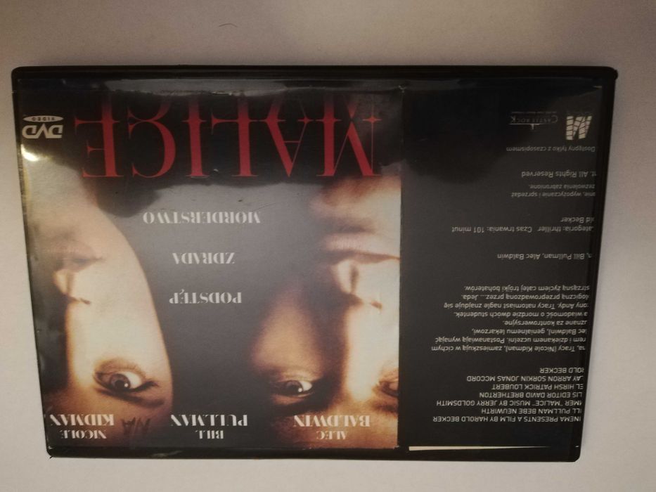 Płyta DVD film Malice 93 Nicole Kidman Alec Baldwin Bill Pullman lekto