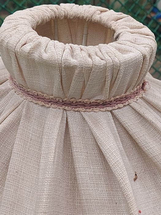 Abażur z frędzlami płócienny do lampy