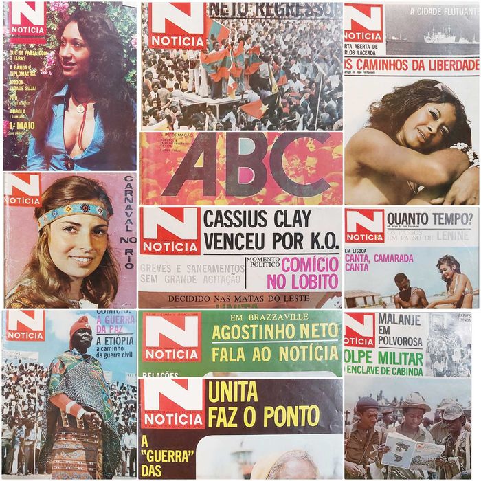 Revistas antigas de Angola "NOTICIA" dos anos 1971/1975
