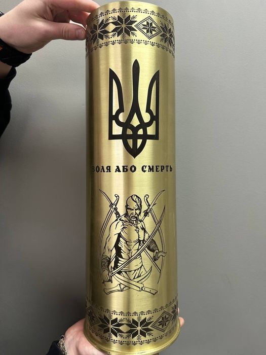 ‼️Знижка. Гравіювання на гільзах великих розмірів. Обробка гільз