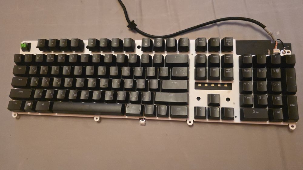 Кейкапы RAZER клавиши поштучно, насадки на свитч, кнопки-накладки Blackwidow чёрные