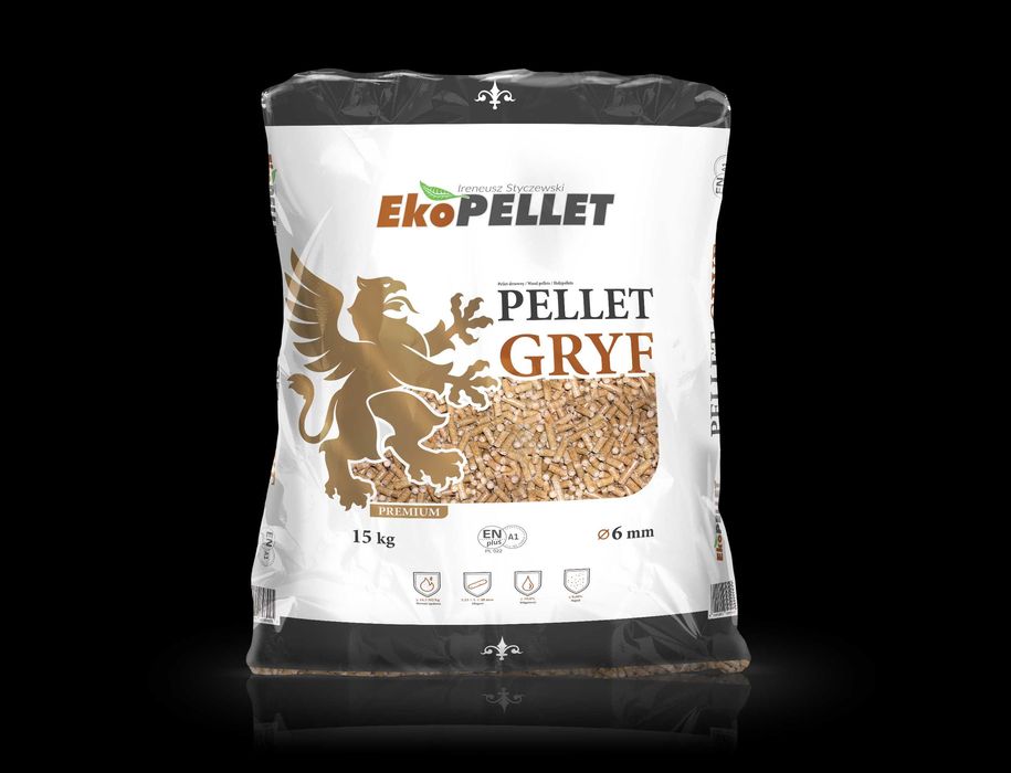 Pellet Gryf Premium A1 En Plus, Din Plus najwyższa jakość, worki 15 kg