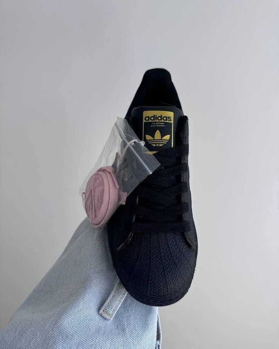 !SALE! Adidas Superstar Smile Black/Pink 36 37 38 39 40 41