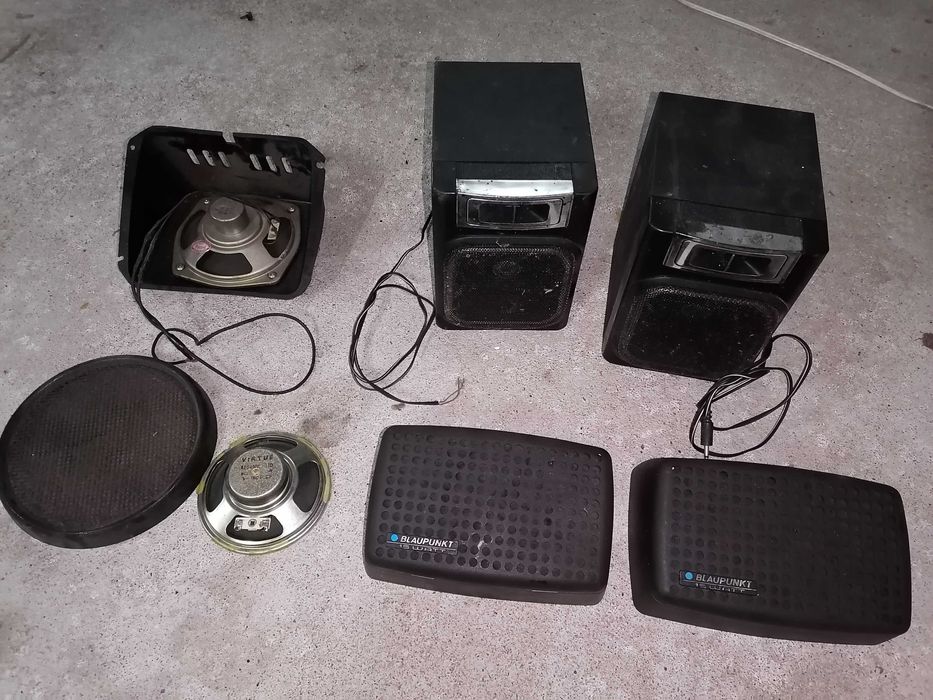 Colunas de som e altofalantes Vintage