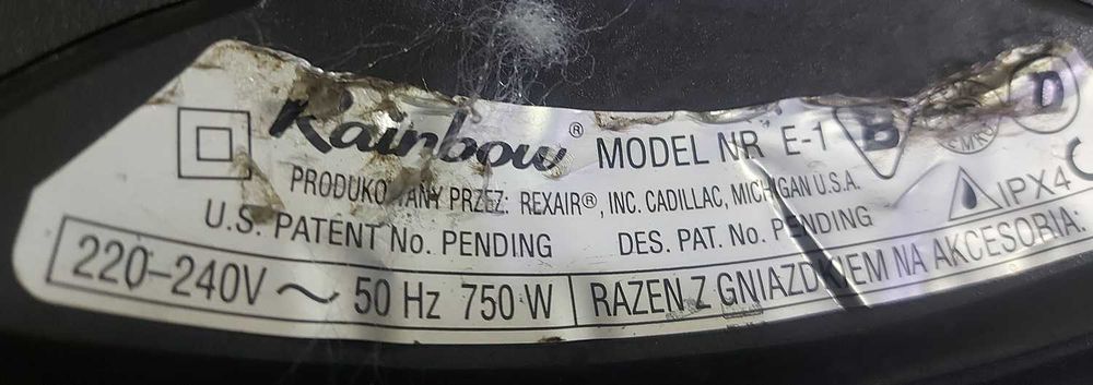 Odkurzacz Rainbow E1 baza - sprawna