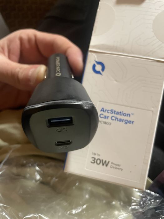 Автомобільна зарядка Spigen PowerArc PC1800 30W USB-C PD + USB-A QC 3.0