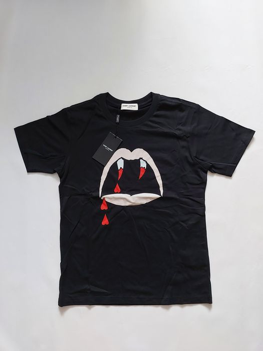 Saint Laurent Paris blood luster t-shirt hedi slimane