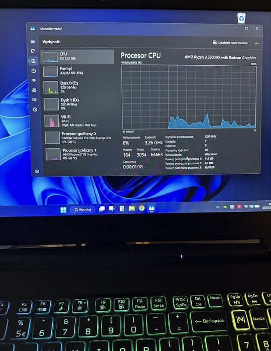 Acer Nitro 5 | RTX 3080 | Ryzen 9 5900HX | 32GB ram | 1TB
