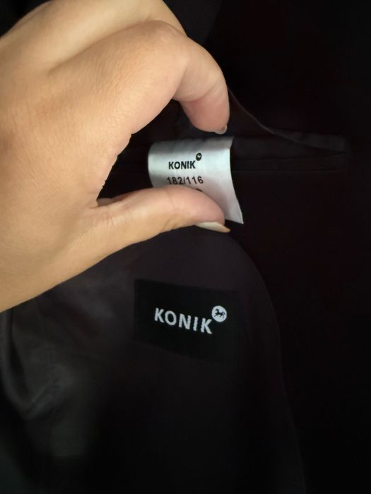 Smoking czarny ślubny