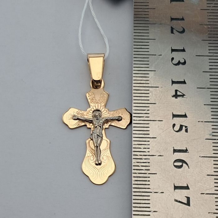‼Золотой крестик  2,16 гр  Золотая подвеска Золото 585*