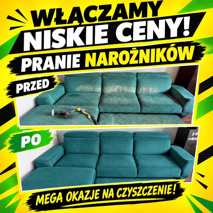 Pranie tapicerki Kanap Narożników Materacy Foteli Krzeseł Aut Dywanów
