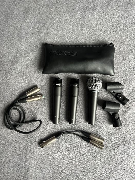 мікрофони shure sm57, shure sm58