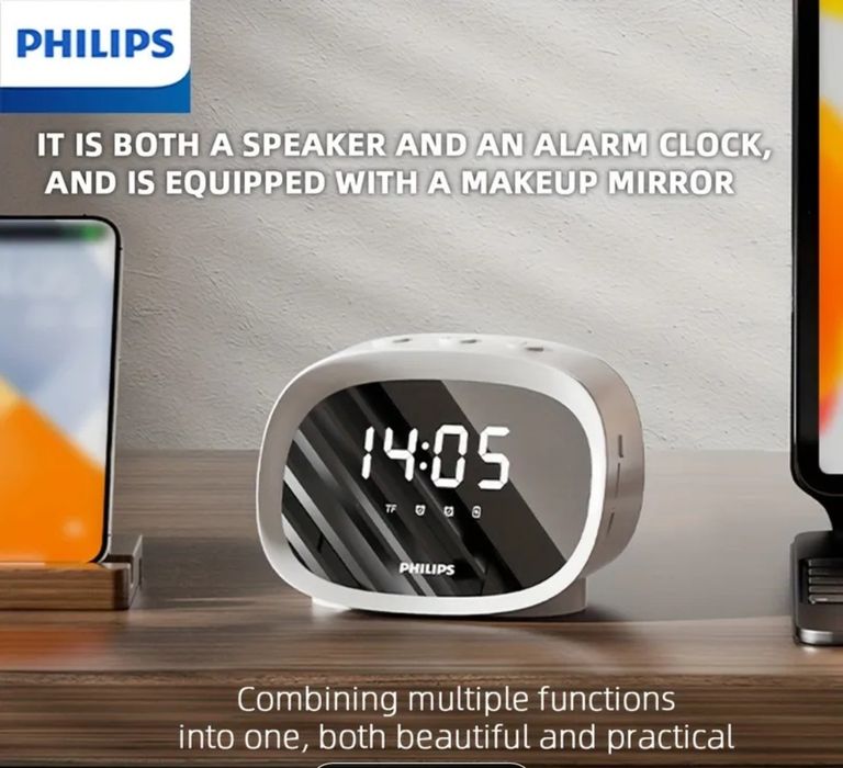 Беспроводная колонка-часы с умным будильником PHILIPS