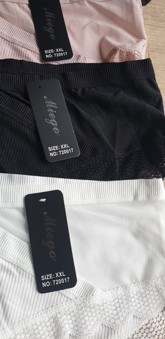 4×Damskie majtki figi w prążek 2XL