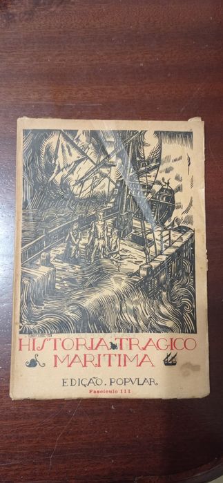 Livro antigo História trágico marítima de 1934