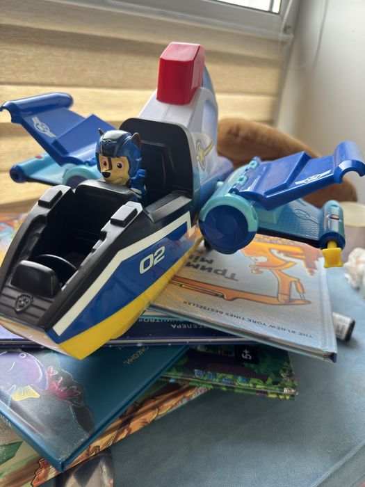 Іграшка щенячий патруль, рятувальний літак гонщика делюкс