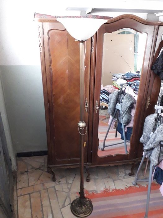 Candeeiro Alabastro de pé alto