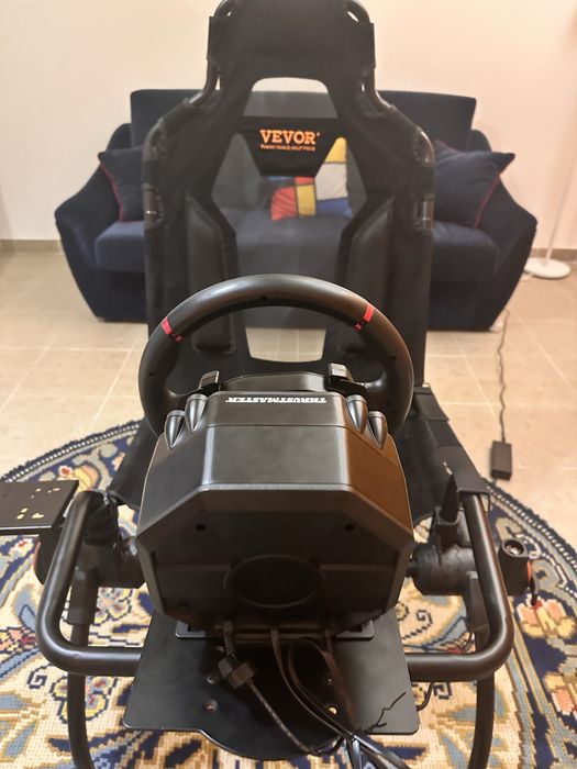 Cockpit VEVOR para Sim Racing com Banco – Suporte para Volante, Caixa de Velocidades e Pedais