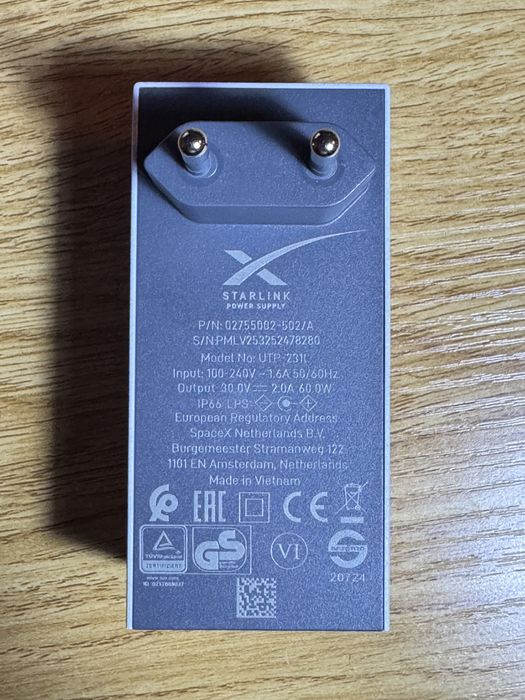 Блок живлення та кабель живлення dc-dc для Starlink Mini