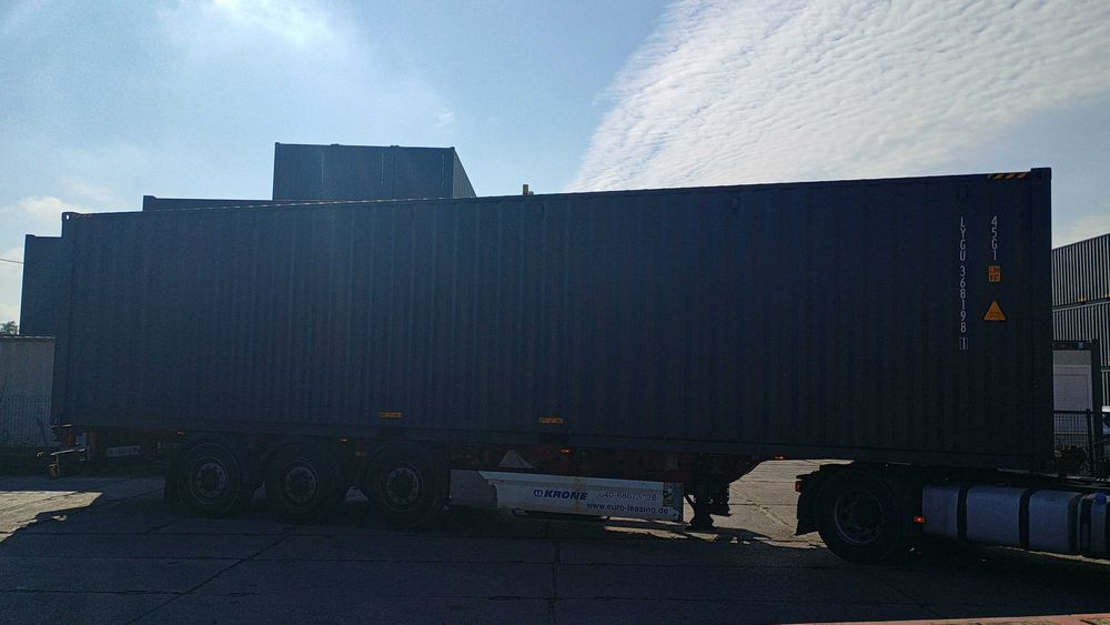 Kontener Morski 40 HC ONE WAY Antracyt 12 metrów Po jednej Trasie