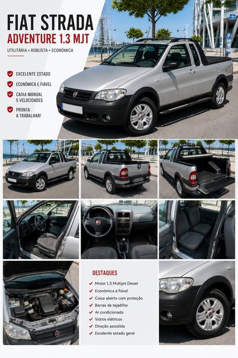 Fiat Strada 1.3 multijet Adventure 12/2008