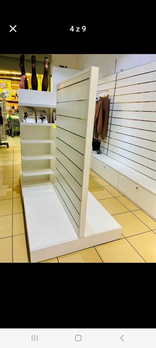 Meble sklepowe lada regaly panele spacewall