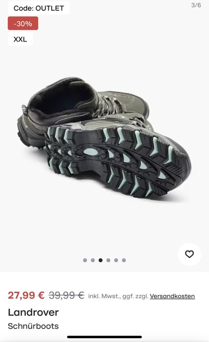 Ботинки Landrover Schnürboots 38р