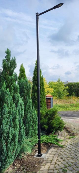 Słup pod Kamery - Lampy Ogrodowy Czarny 3m/4m