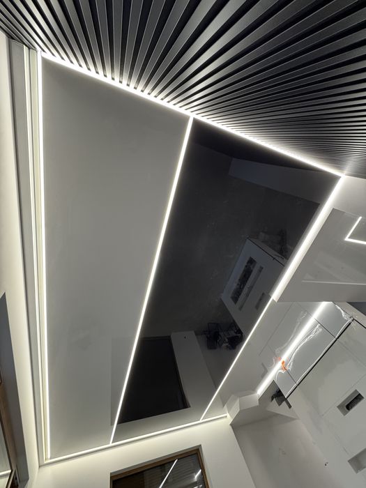 Sufity napinane Warszawa | LED | projekt | szybki montaż