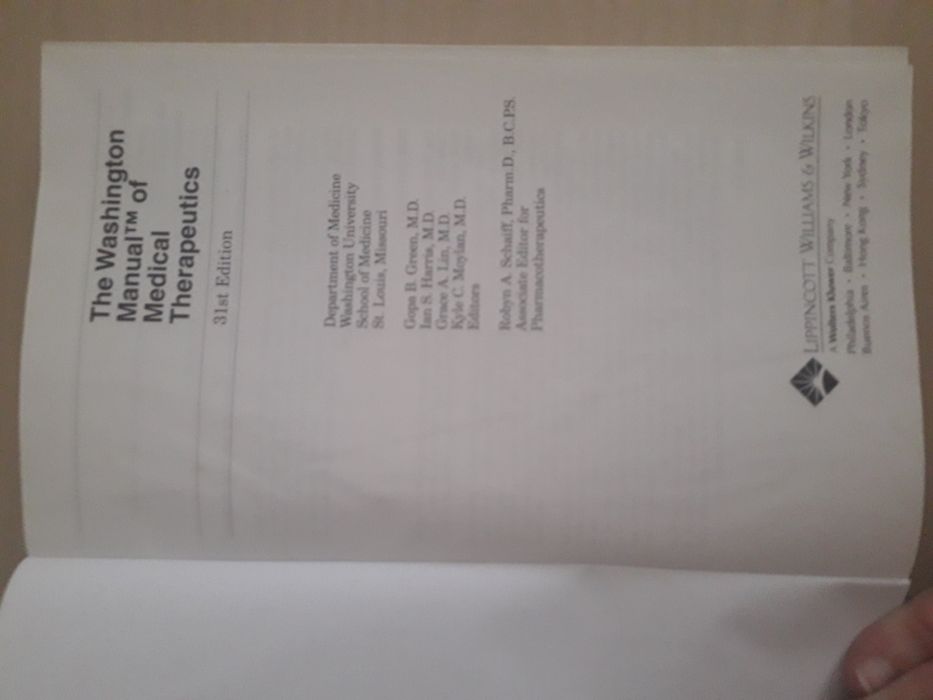 Manual de Medicina - The Washington Manual of Medical Therapeutics