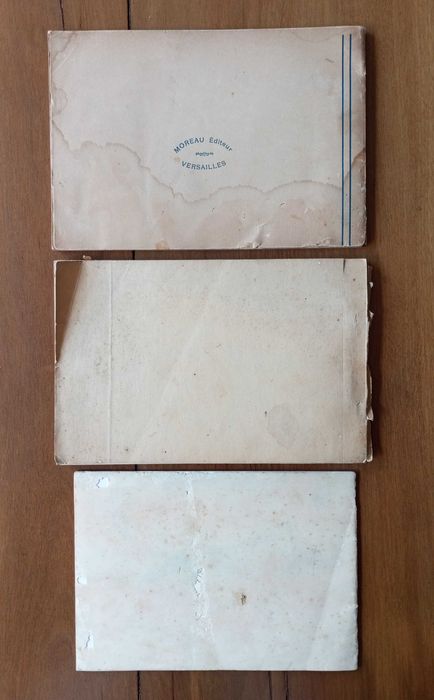 Antigas lembranças turísticas Pedras Salgadas Monaco Versailles