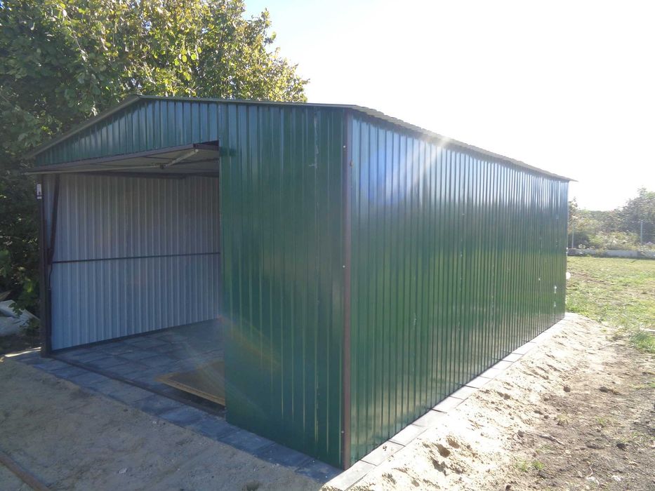 Garaż Blaszany 4x5 Pojedyńczy  Różne 3x5 3x6 4x5 6x5