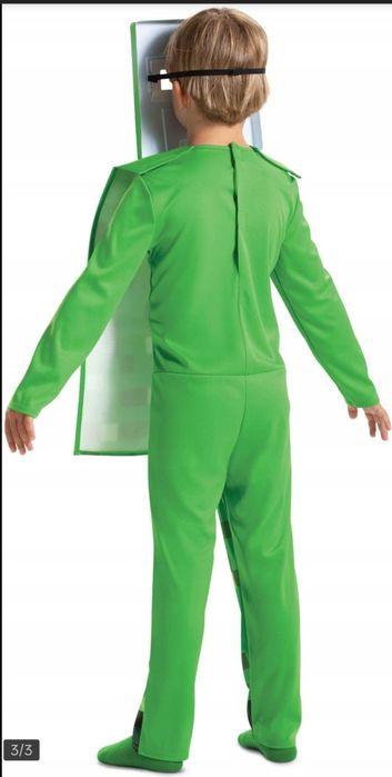 Strój przebranie CREEPER MINECRAFT i łuk 7-8 lat