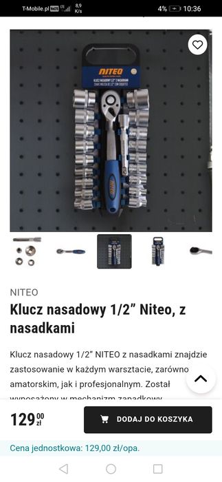 Zestaw kluczy nasadek 20elem.Nowe okazja