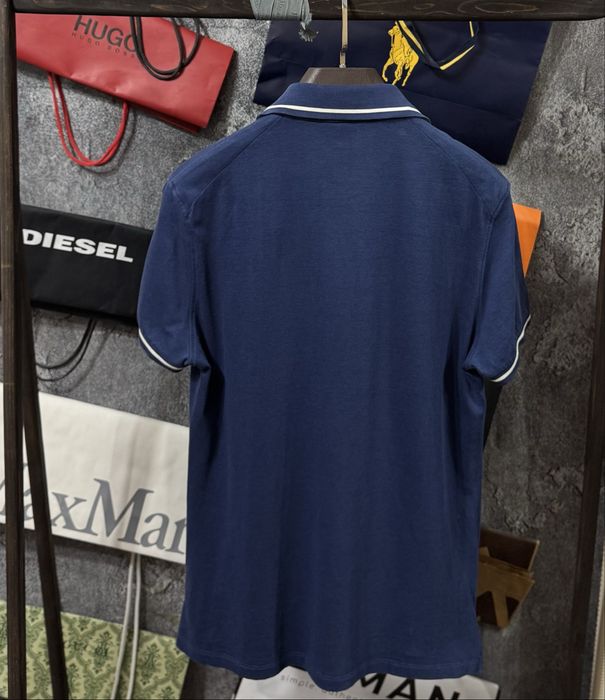 Футболка чоловіча Поло Ermenegildo Zegna Original Polo Shirt синій M