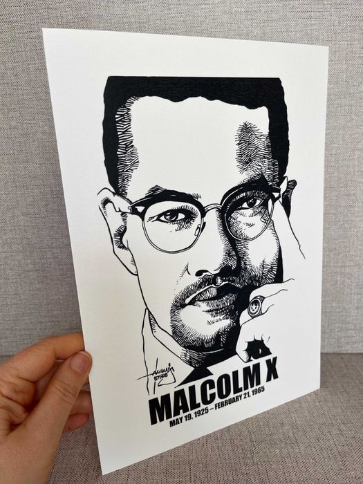 Poster Malcom X - Ilustração Iconográfica - Exclusivo!