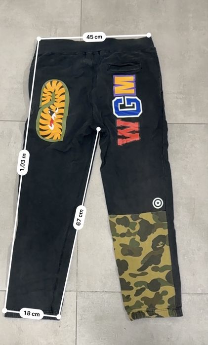 Bape Shark Pants WGM Millitary Camo