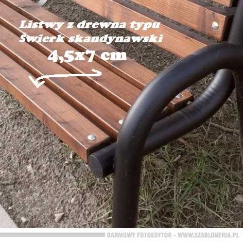 Ławka ogrodowa parkowa miejska 150 cm producent atest promocja