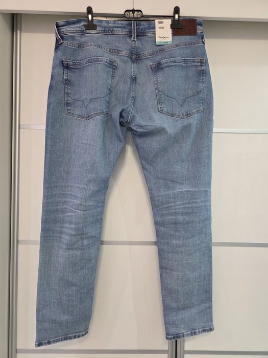 Spodnie jeans męskie pepe jeans wiser wash stanley taper XL