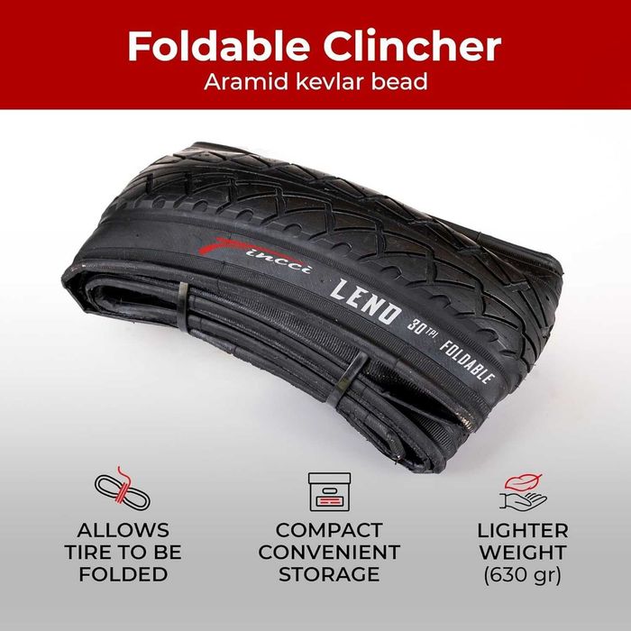 2x Fincci Składana opona 26 x 1,95 cala 50-559 do roweru hybrydowego