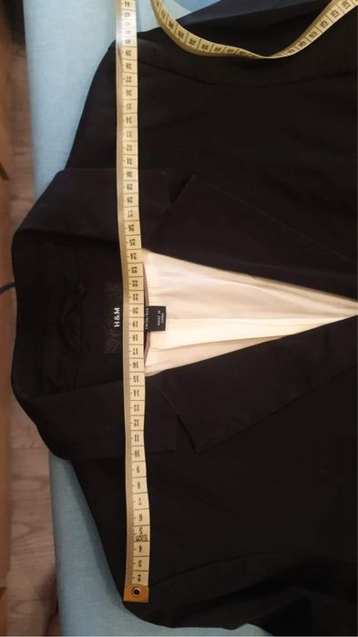 Marynarka Żakiet czarny H&M 38 M 40 L