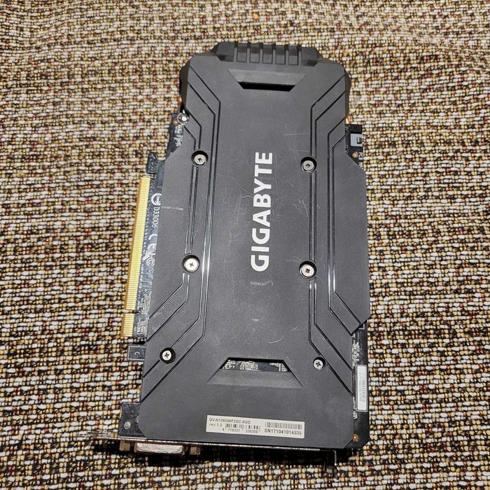 Видеокарта GTX 1060 6gb  nvidia  не работает