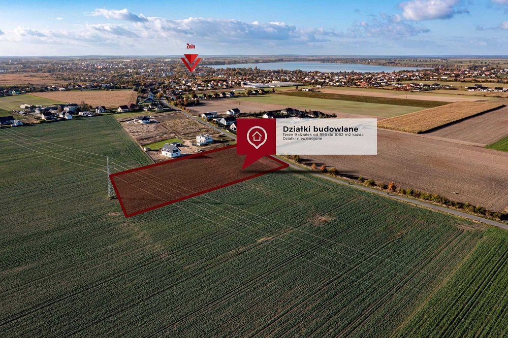 Działka budowlana Żnin, Podgórzyn