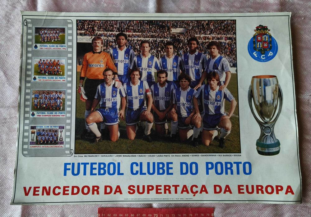 Poster Futebol Clube do Porto Vencedor da Supertaça da Europa