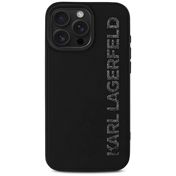 Etui Karl Lagerfeld HC 3D Rubber Elongated Glitter na iPhone 16 Pro -