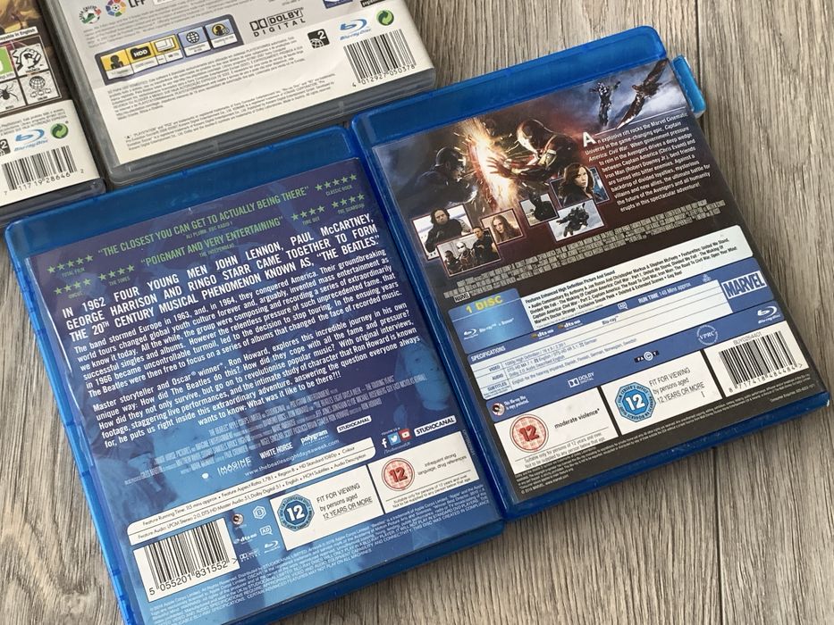 Диски з іграми для PS3 та фільми регіон 2 лот