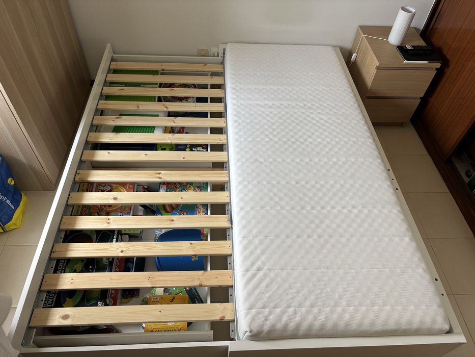 Cama dupla com arrumacao