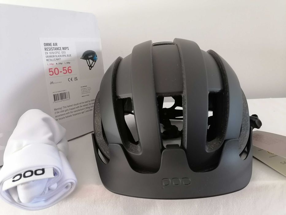 Kask rowerowy Poc Omne Air Resistance Mips Black Opal Blue S 50-56cm