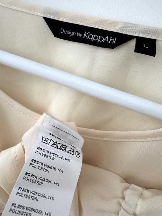 Kappahl bluzka z marszczeniem Butter yellow