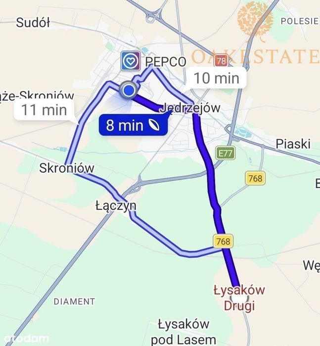 Działka pod budowę domu Cisza i spokój  Łysaków